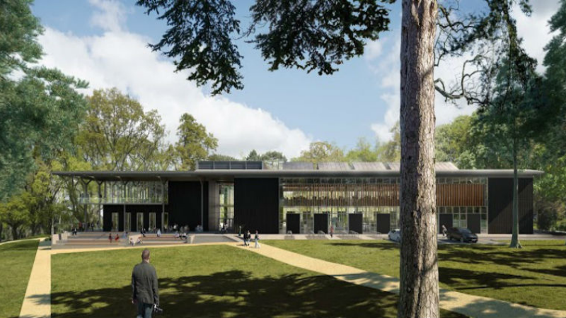 CGI image of the proposed new building at the Headington Hill site